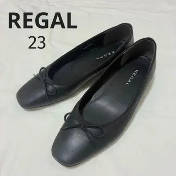 REGAL 블랙 플랫슈즈 발레슈즈 블랙 23