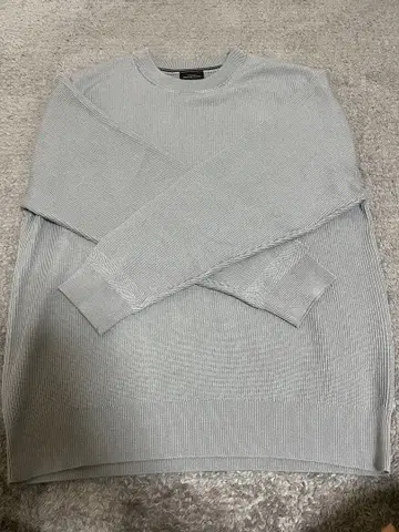 green label relaxing 코튼 아제 크루넥 니트