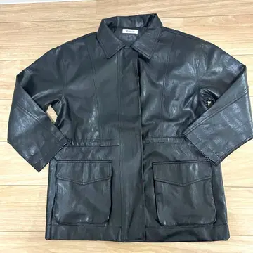 UNDOVE 페이크 레더 자켓