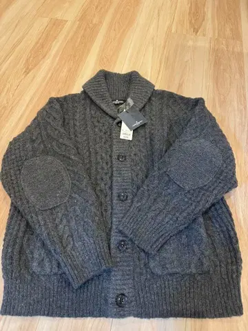 GU ENGINEERED GARMENTS 케이블 숄카라 가디건