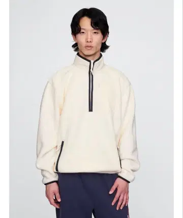 GAP 플리스 하프 지퍼 풀오버 XS