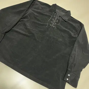 Used 벨벳 별진 프리 오버 셔츠/L/가죽끈/아메카지 구제 의류