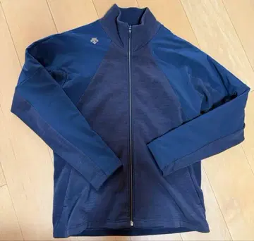 데상트 골프 속기모 저지 자켓 블랙