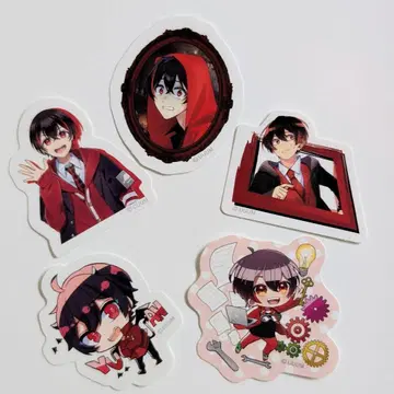 컬러풀 피치 유안군 스티커 달마 인형의 집 5주년 전시회