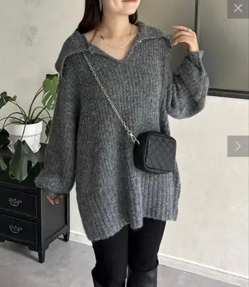 prose verse (프로즈베일) 빅 칼라 오버 사이즈 니트