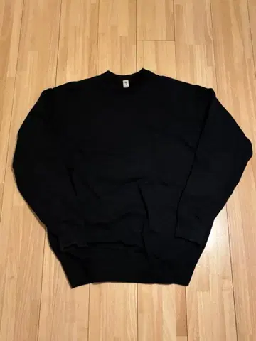 레샵 코튼 맨투맨 네이비