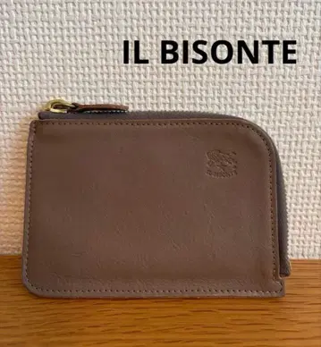 IL BISONTE 일비종떼 L자 지퍼 코인 케이스 그레이지