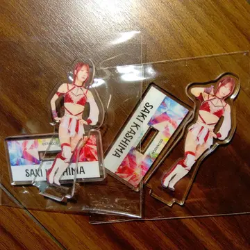 스타덤 복권 아크릴 스탠드 카시마 사키 2점