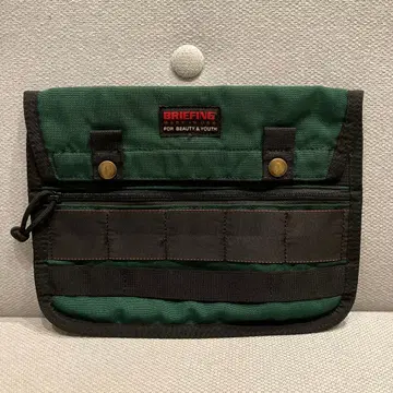 BRIEFING 파우치 그린/블랙