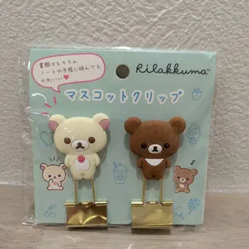 코리락쿠마 차이로이코구마 마스코트 클립