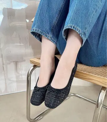 경량 스퀘어토 발레 슈즈