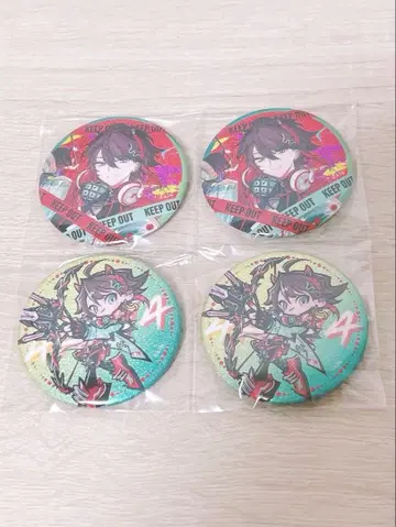 니지산지 Stun Mode 글리터 캔뱃지 사에구사 아키나