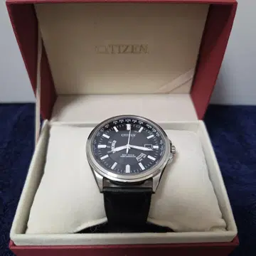 CITIZEN 쿼츠 손목시계 블랙 가죽