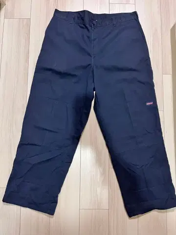 Dickies 네이비 워크 팬츠 더블니 w40