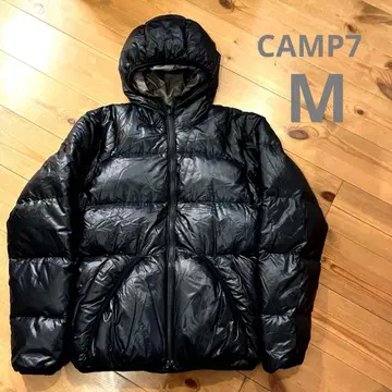CAMP7 캠프세븐 리버서블 다운 M 블랙 y2k 짧은 기장