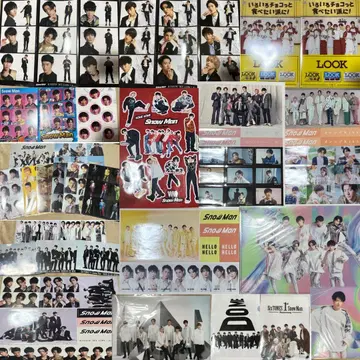 SnowMan 클리어 파일 스티커 골판지 CD 혜택 포스터 묶음 판매