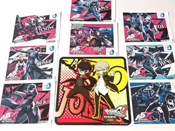 페르소나 Q2 세가 콜라보 카페 빅 코스터 P4 주인공 P5 스티커