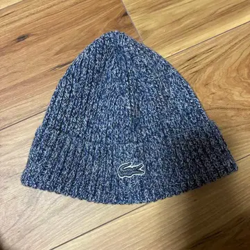 LACOSTE 울 니트 모자 네이비 S/M