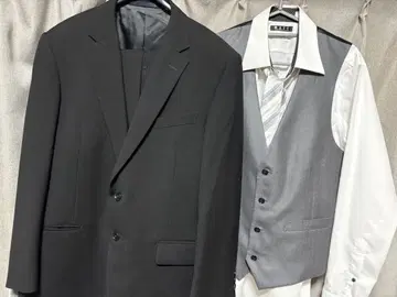 블랙 포멀 정장 세트