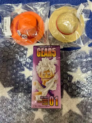 원피스 GEAR 5 몽키 D 루피 피규어와 에이스의 모자, 루피의 모자