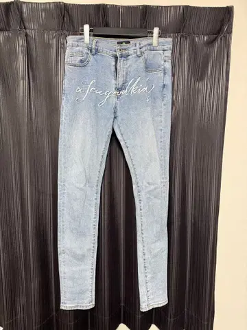 스키니 데님 S 사이즈 라이트 블루