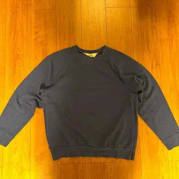 SUNSEA 네이비 래글런 슬리브 맨투맨