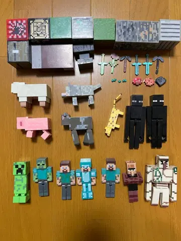 마인크래프트 피규어 세트 14개 외 마인크래프트
