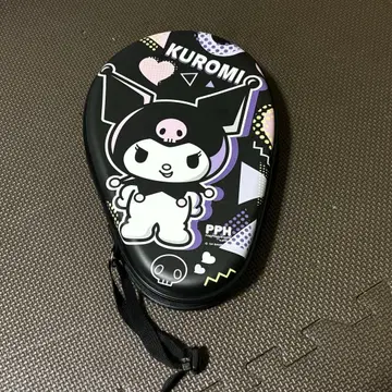 Kuromi 탁구 라켓 케이스 캐릭터 케이스 스트랩 포함