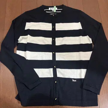 picone 스트라이프 가디건 네이비