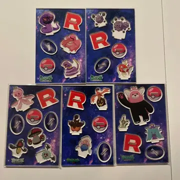 포켓몬 로켓단 아크릴 스탠드 5종