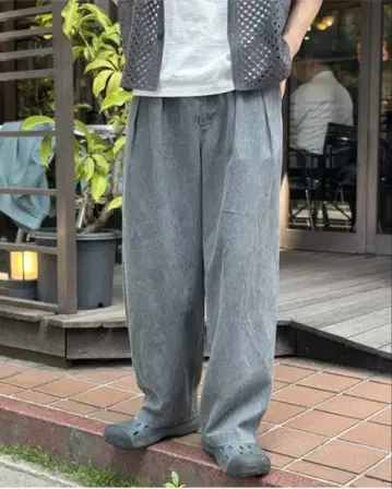 CPCM 피그먼트 린넨 혼방 트라우저 팬츠