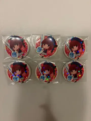 최애의 아이 필름 오케스트라 홀로그램 캔뱃지 아리마 카나 6종 세트