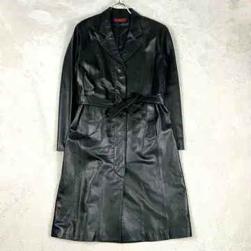 새상품급 LORITTI 램 가죽 체스터 코트 벨트 빅 사이즈 11