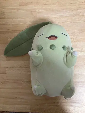 포켓몬 모찌모찌 봉제 인형 Pokemon Sleep 오야스미 치코리타