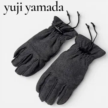새상품급 yuji yamada 울 혼방 장갑 그로브 그레이 프리