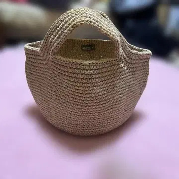 아오키 에리코 린넨 끈 백