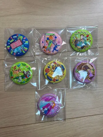 디즈니 자수 캔뱃지 7종