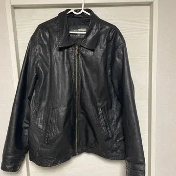 GEORGE LEATHER 블랙 가죽 자켓 XL