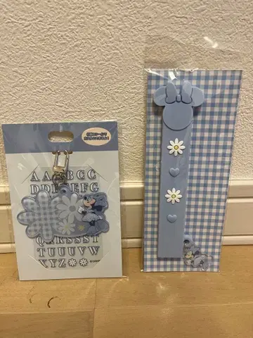 미니 마우스 스카이블루 키체인 부채 그립 디즈니 스토어