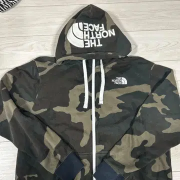THE NORTH FACE 카모 패턴 XL 후드 부착 후드티