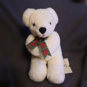 요시토쿠 테디베어 북극곰 봉제 인형 쇼와 레트로 1969 택 포함