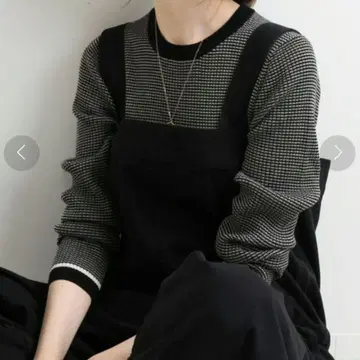 [ 새상품급 ] IENA 이에나 6x3 리브 크루넥 풀오버 블랙