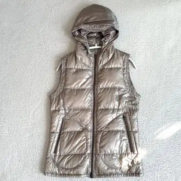 HERNO 헬노 다운 베스트 후드 베이지 42