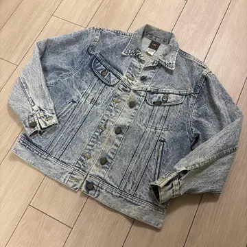 Lee 데님 자켓 80's 빈티지 케미컬 워시