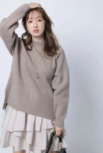 아푸와이저 리셰 일레헴 레이어드 미니 원피스 SET 모카