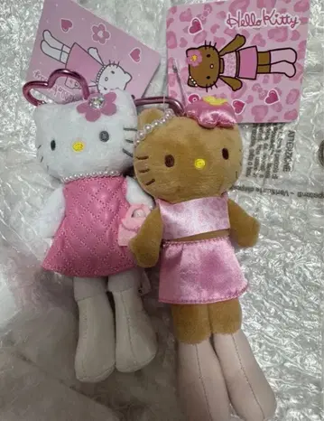 헬로키티 스타일업 마스코트 미사용 택 포함 카라비너 2개 세트
