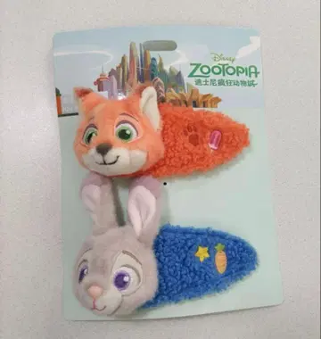 [미사용] 상하이 디즈니 공식 주토피아 닉 주디 헤어핀