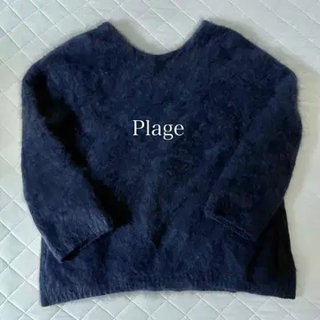 Plage 퍼 니트 니트 풀오버 2way