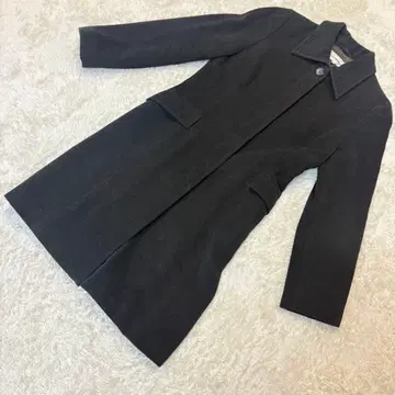 [ LAUTREAMONT ] 여성용 2 롱 코트 울 100% 블랙