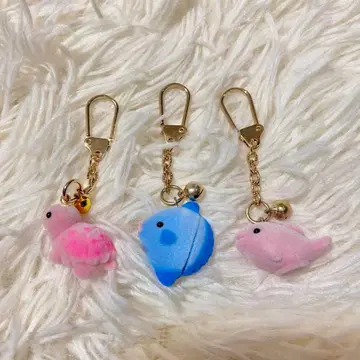 우오즈 수족관 진주 코너 플로키 마스코트 키링 팬시 잡화